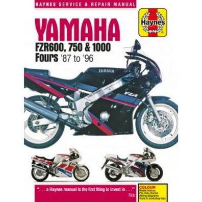 Yamaha Motorrad FZR600, 750 und 1000 Fours (1987-1996) Reparaturanleitung