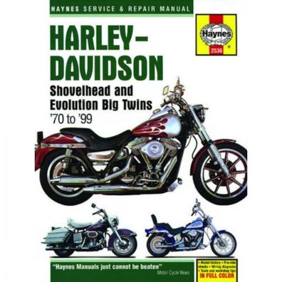 Harley Davidson Shovelhead und Evolution Big Twins (70-99) Reparaturanleitung