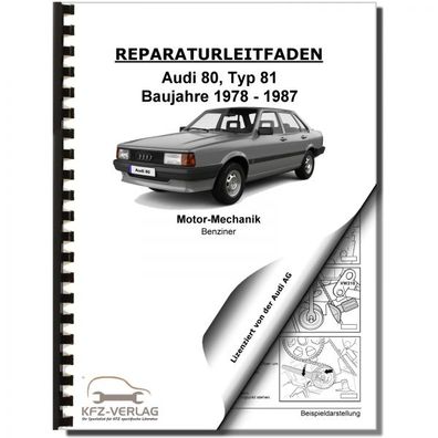 Audi 80 Typ 81 1978-1987 5-Zyl. Benzinmotor 220 PS Mechanik Reparaturanleitung
