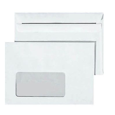 BONG Briefumschläge DIN C6 mit Fenster weiß selbstklebend 1.000 St.