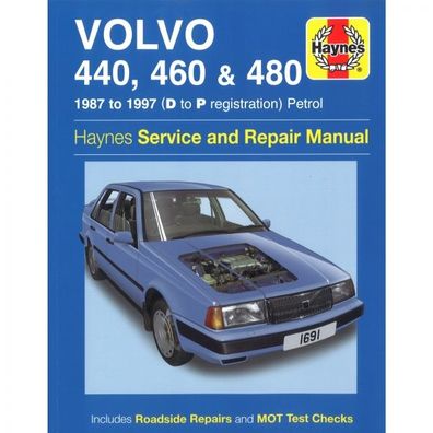 Volvo 440 460 480 (1987-1997) 1596/1721/1794/1998cc Reparaturanleitung Haynes