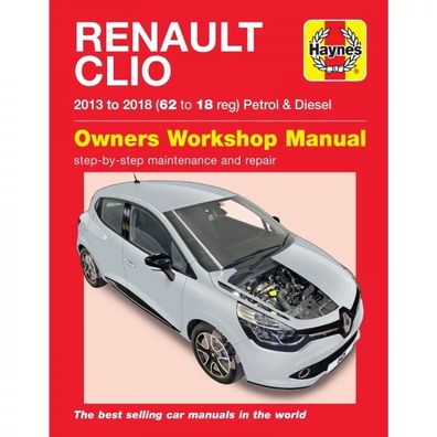 Renault Clio 2013-2018 Benzin Diesel Reparaturanleitung Haynes