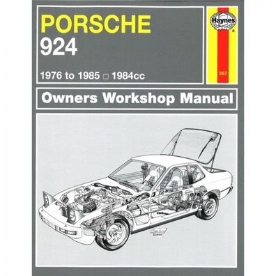 Porsche 924 1976-1985 Lux Turbo Carrera GT Standard Reparaturanleitung Haynes