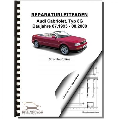 Audi Cabriolet 1993-2000 Schaltplan Stromlaufplan Verkabelung Elektrik Pläne