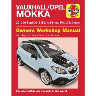 Opel Mokka Vauxhall 2012-09.2016 Benzin Diesel SUV Reparaturanleitung Haynes