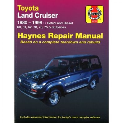 Toyota Land Cruiser (1980-1998) 60 61 62 70 73 75 80 Reparaturanleitung Haynes