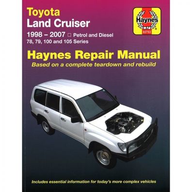 Toyota Land Cruiser (1998-2007) 78 79 100 105 Reparaturanleitung Haynes