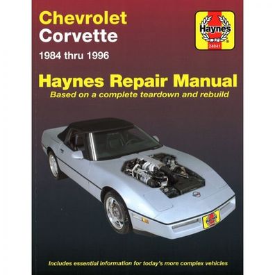 Chevrolet Corvette (1984-1996) Reparaturanleitung Haynes