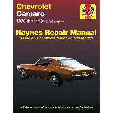 Chevrolet Camaro (1970-1981) Reparaturanleitung Haynes