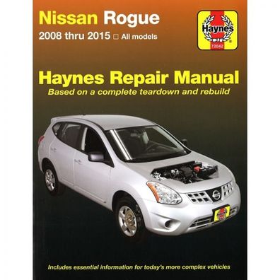 Nissan Rogue 2008-2015 Reparaturanleitung Werkstatthandbuch Haynes