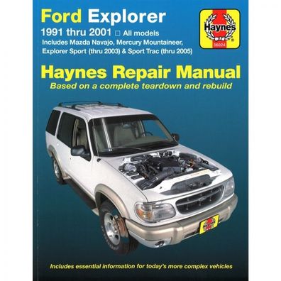 Ford Explorer Mazda Navajo Mercury Mountaineer 91-01 Reparaturanleitung Haynes