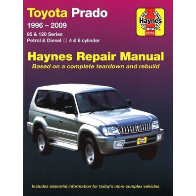 Toyota Prado 1996-2009 Reparaturanleitung Werkstatthandbuch Haynes