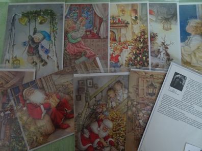 Lisi Martin Pictura Schweden Weihnachtsgrußkarten & Umschlag 80/90er Jahre - Auswahl