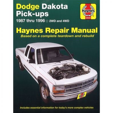 Dodge Dakota Pick-ups 1987-1996 Reparaturanleitung Werkstatthandbuch Haynes