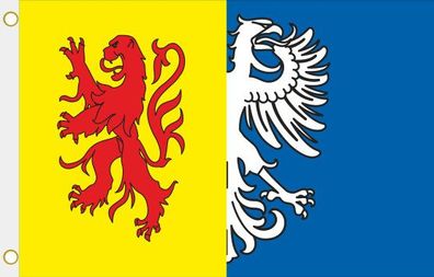 Fahne Flagge Geudertheim (Frankreich) Hissflagge 90 x 150 cm