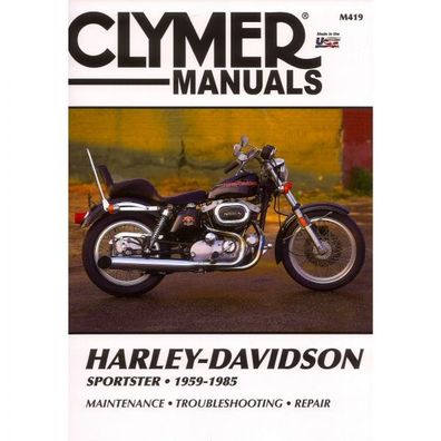 Harley-Davidson Sportster 1959-1985 Repair Manual Reparaturanleitung Clymer
