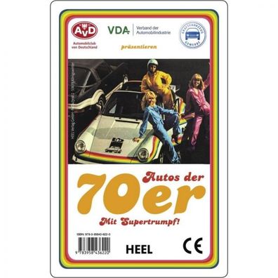 Kultautos der 70er Jahre - Das AVD-Quartett Super-Trumpf Kartenspiel Spiel