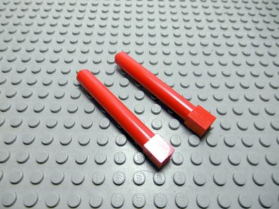 Lego 2 Säulen 1x1x6 rund Rot Nummer 43888