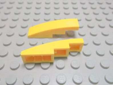 Lego 2 Bogensteine 4x1 gelb Nummer 61678