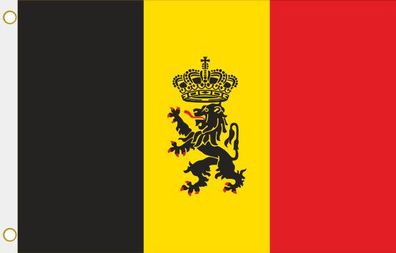 Fahne Flagge Belgien Dienstflagge zur See Hissflagge 90 x 150 cm