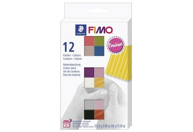 Staedtler Modelliermasse Fimo soft 12er sorten Fashion Farben