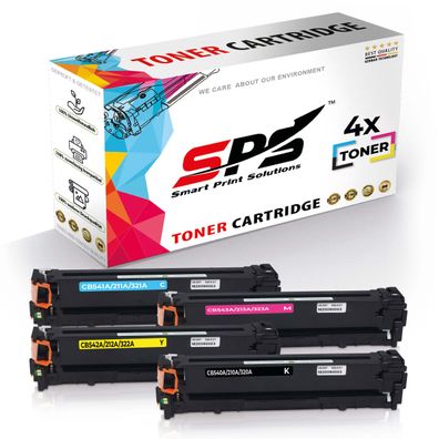4er Multipack Set Kompatibel für HP Color Laserjet CM1312 Drucker Toners HP 125A ...