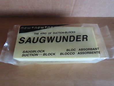 Schwamm Saug-Block Saugblock Saugwunder gelb Super-Clean