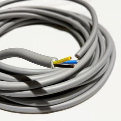 Mantelkabel Stromkabel NYM-J 3 * 2,5 - 10m Elektrokabel Feuchtraumkabel Kabel