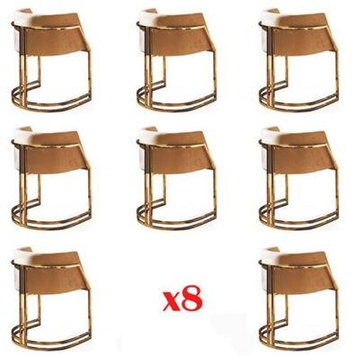 Design Stuhl Textil Lehnstuhl Polster Stühle Set 8x Gastro Esszimmer Neu Stoff