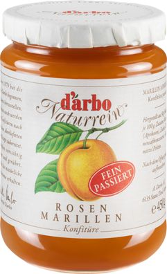 Food-United DARBO Konfitüre passiert Naturrein Marille-Aprikose 6x 450g Glas