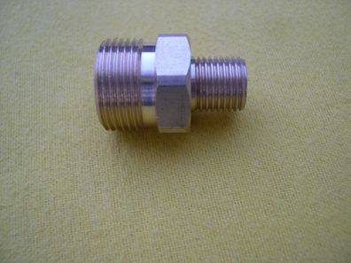 Verbinder Doppelnippel 1/4" AG auf M22 x1,5AG Kränzle Kärcher Hochdruckreiniger