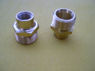 Verbinder Doppelnippel 1/4" IG auf M22 x1,5AG Kränzle Kärcher Hochdruckreiniger
