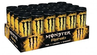 24 x Monster Energy Rehab Lemon - Tea+ Lemon+ Energy