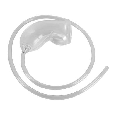 Silikon Penis-Sleeve mit Öffnung + Hodenring + 80cm Schlauch + NS Sexspielzeug