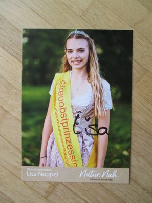 Schönbuch & Heckengäu Streuobstprinzessin Lisa Noppel - handsigniertes Autogramm!!!