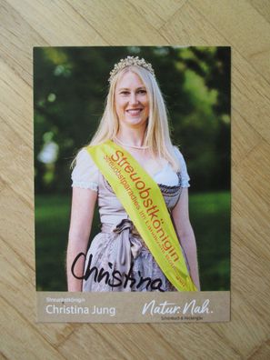 Schönbuch & Heckengäu Streuobstkönigin Christina Jung - handsigniertes Autogramm!!!