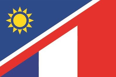 Aufkleber Fahne Flagge Namibia-Frankreich verschiedene Größen