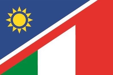 Aufkleber Fahne Flagge Namibia-Italien verschiedene Größen
