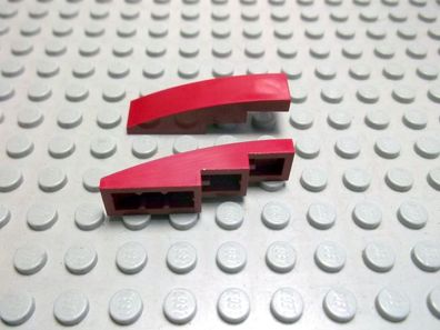 Lego 2 Bogensteine 4x1 dunkelrot Nummer 61678