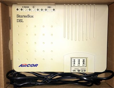 Arcor Starter Box DSL NT1PLUS-Arcor 2 sphairon 2917 2855981 8