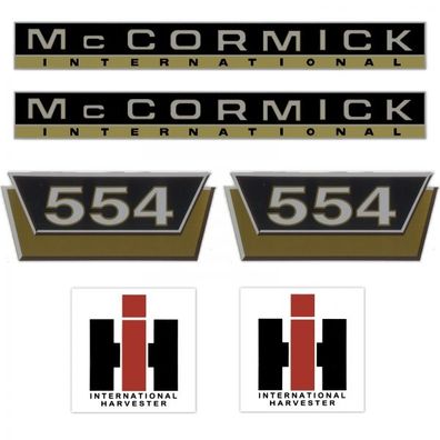 IHC McCormick 554 Gold Klein - Traktor Schlepper Aufkleber Klebefolie