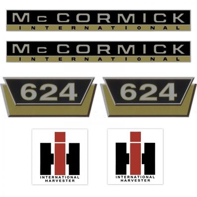 IHC McCormick 624 Gold Klein - Traktor Schlepper Aufkleber Klebefolie