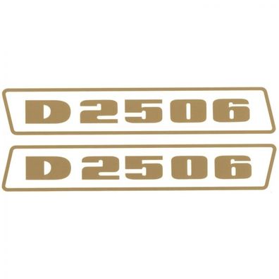 Deutz D2506 Gold bis 1974 Schlepper Traktor Aufkleber Klebefolie Groß