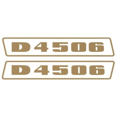 Deutz D4506 Gold bis 1974 Schlepper Traktor Aufkleber Klebefolie Groß