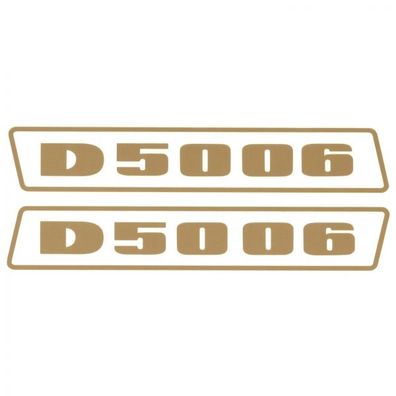 Deutz D5006 Gold bis 1974 Schlepper Traktor Aufkleber Klebefolie Groß