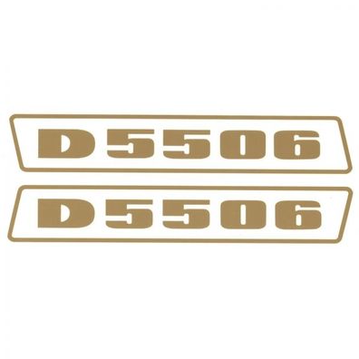 Deutz D5506 Gold bis 1974 Schlepper Traktor Aufkleber Klebefolie Klein Schmal