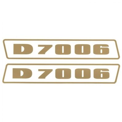 Deutz D7006 Gold bis 1974 Schlepper Traktor Aufkleber Klebefolie Klein Schmal