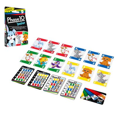 Mattel Kartenspiel Phase 10 Junior ab 4 Jahre