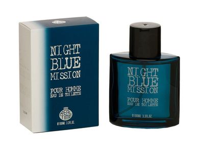 NIGHT BLUE Mission Herren Parfüm 100 ml Real Time (RT101)