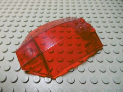Lego 1 Cockpitscheibe transparent rot 8x6x2 Nummer x224